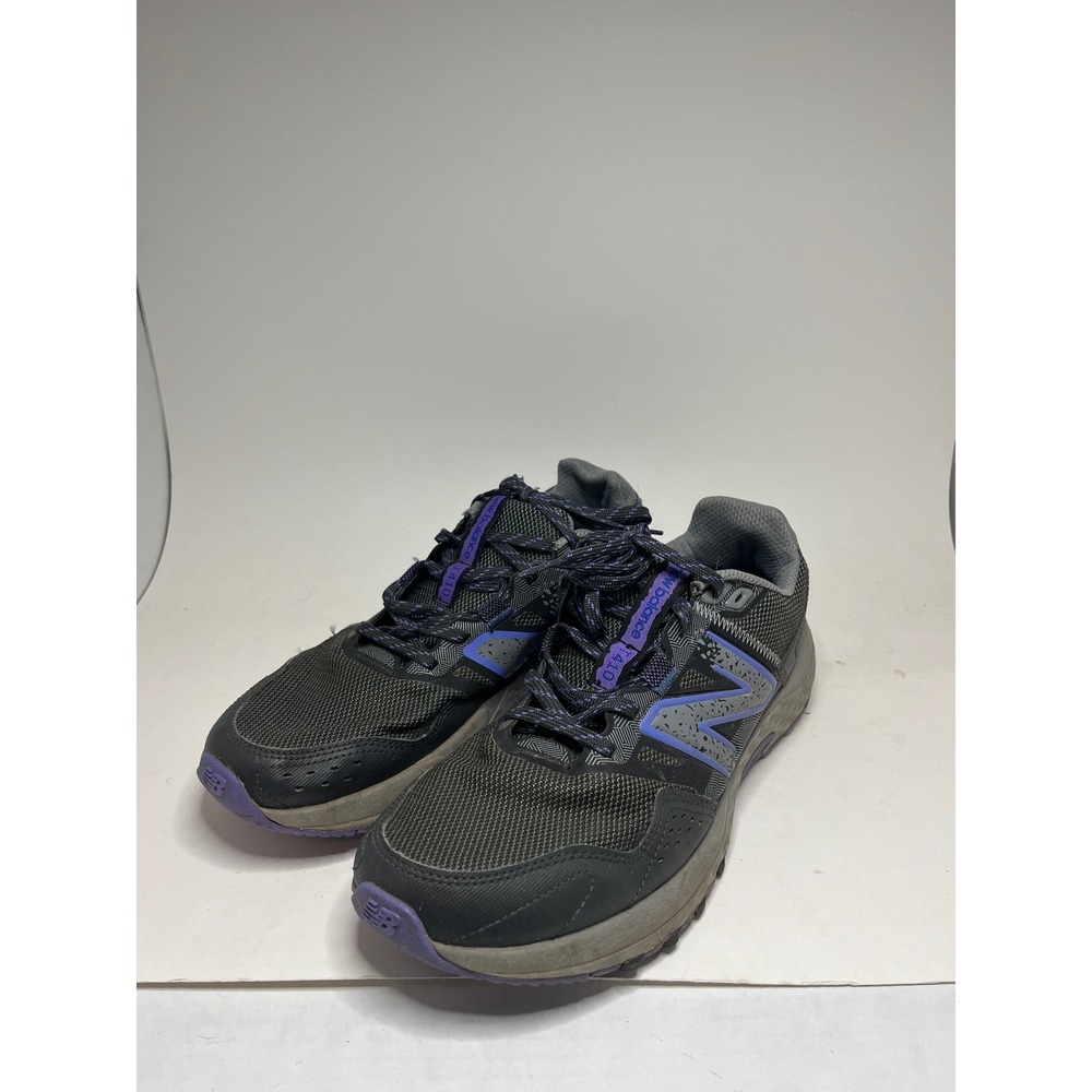 New Balance Womens Trail Running Shoes 11 Gray Purple WT410LQ6 AT Tread Sneaker